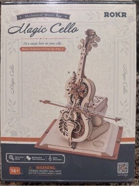ROKR Magic Cello 3D Wooden Mechanical Music Box